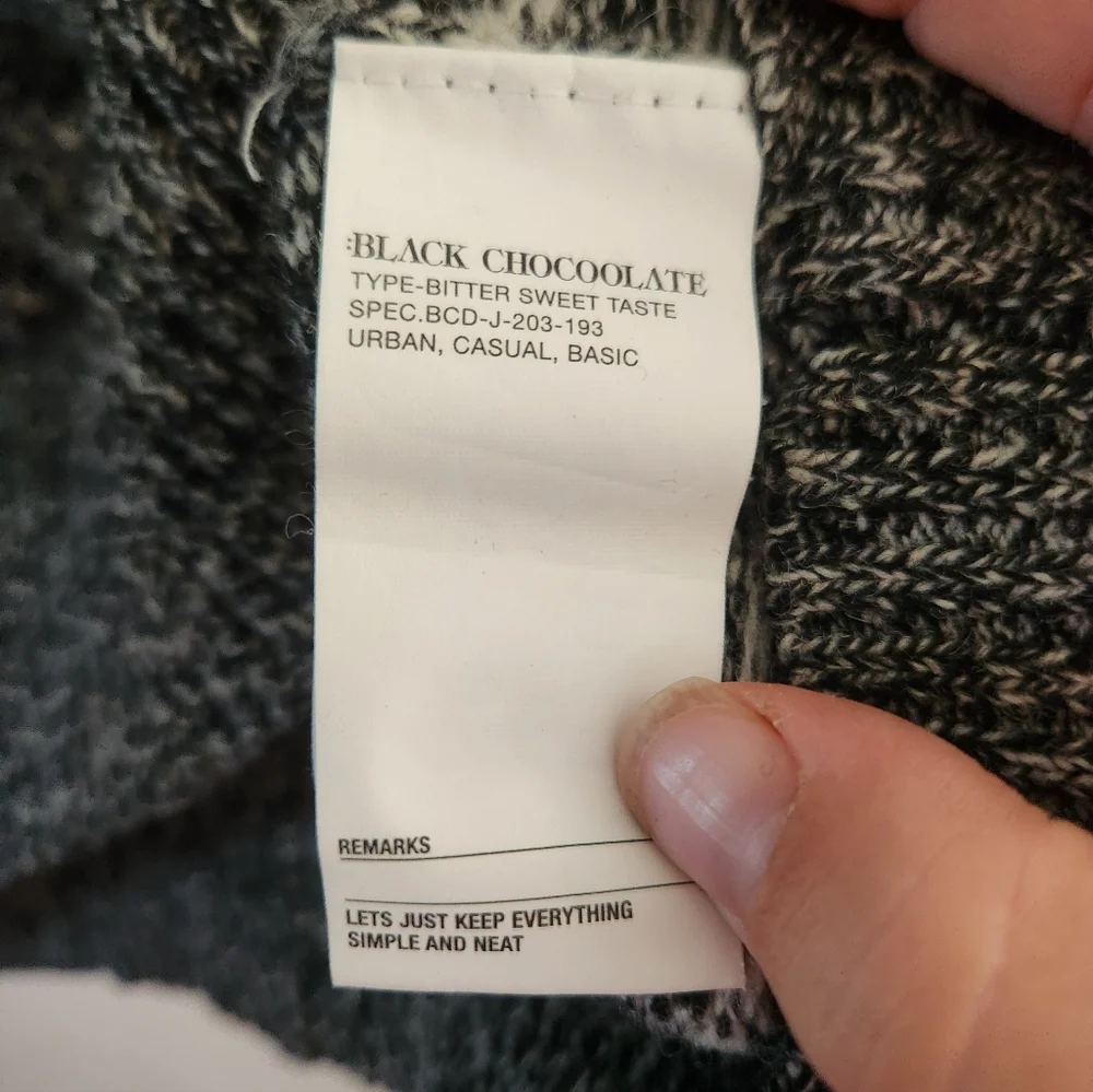 black chocolate
